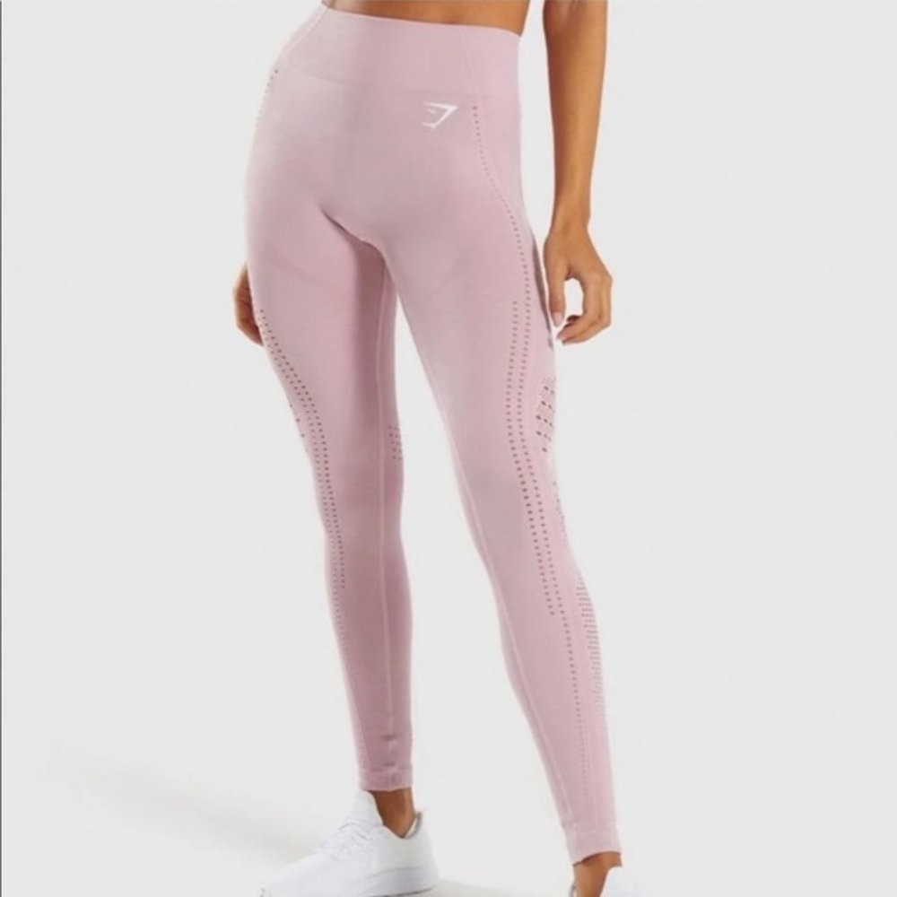 Gymshark Flawless Knit Legging Washed Lavender - Picture 2 of 5